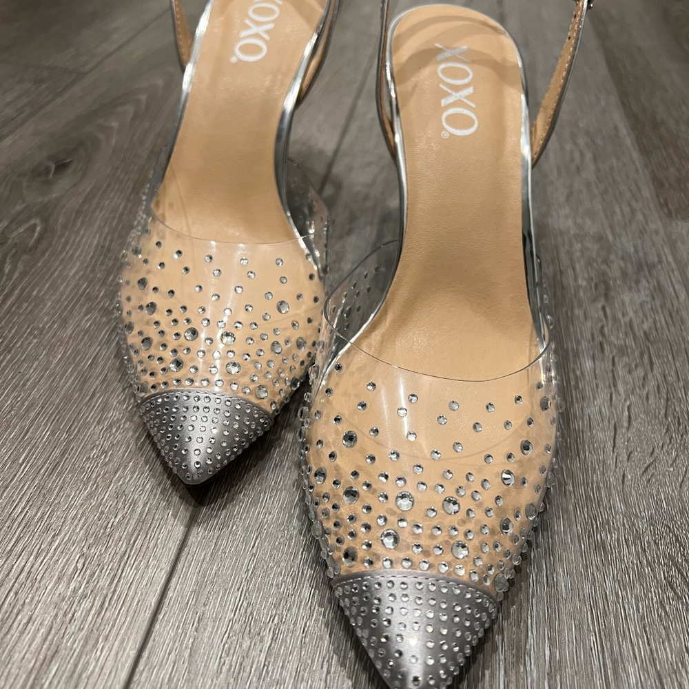 XOXO Rhinestone Slingbacks BNIB size 8.5 - Picture 4 of 8